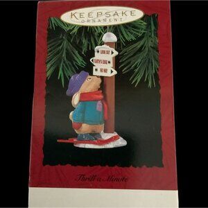 HALLMARK VINTAGE RETIRED COLLECTORS KEEPSAKE ORNAMENT THRILL A MINUTE     NIB